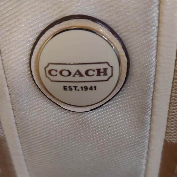 ❤️SALE! COACH Signature Stripe Jacquard Fabric Swingpack Crossbody Bag - Picture 5 of 16